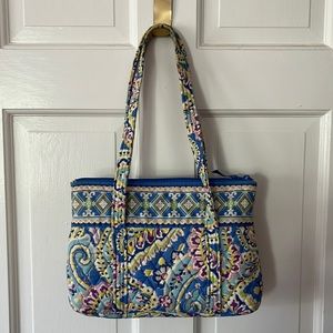 Vera Bradley Small Ziptop Tote in Capri Blue